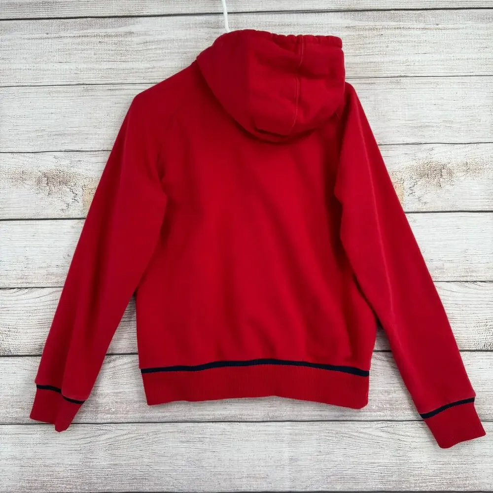Nike MLB Los Angeles Angeles Full Zip Hoodie‎ Sweatshirt Youth Boys L 12/14 Red